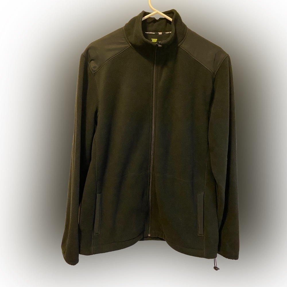 NWT Tek Gear Black Artic Fleece Jacket, Size M